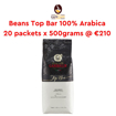 Picture of TOP BAR COFFEE BEANS X 20 PKT X 500GRAMS. 100% ARABICA